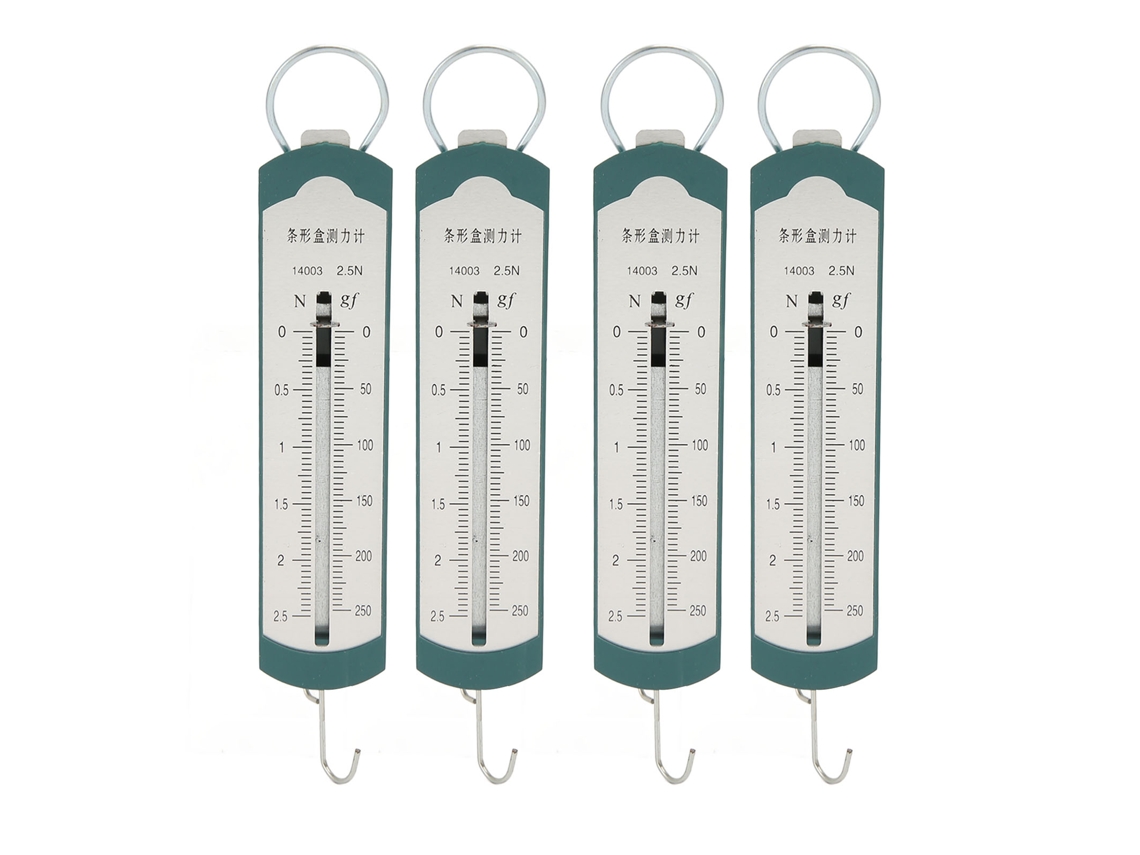 4pcs Dinamómetro De Resorte Profesional De Alta Precisión, Báscula Portátil Para Experimentos Físicos Escolares 2.5n