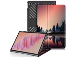 Funda Para Lenovo Tab Plus 11.5 Tb351fu Diseño Colorido 3 Plegable Funda De Cuero Inteligente Para Tablet Zruxe (atardecer)