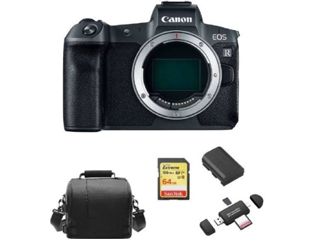 Cámara Instantánea CANON EOS R + Tarjeta SD 64GB + Bolsa + Batería LP-E6N + Lector de Tarjetas SD (Full Frame)