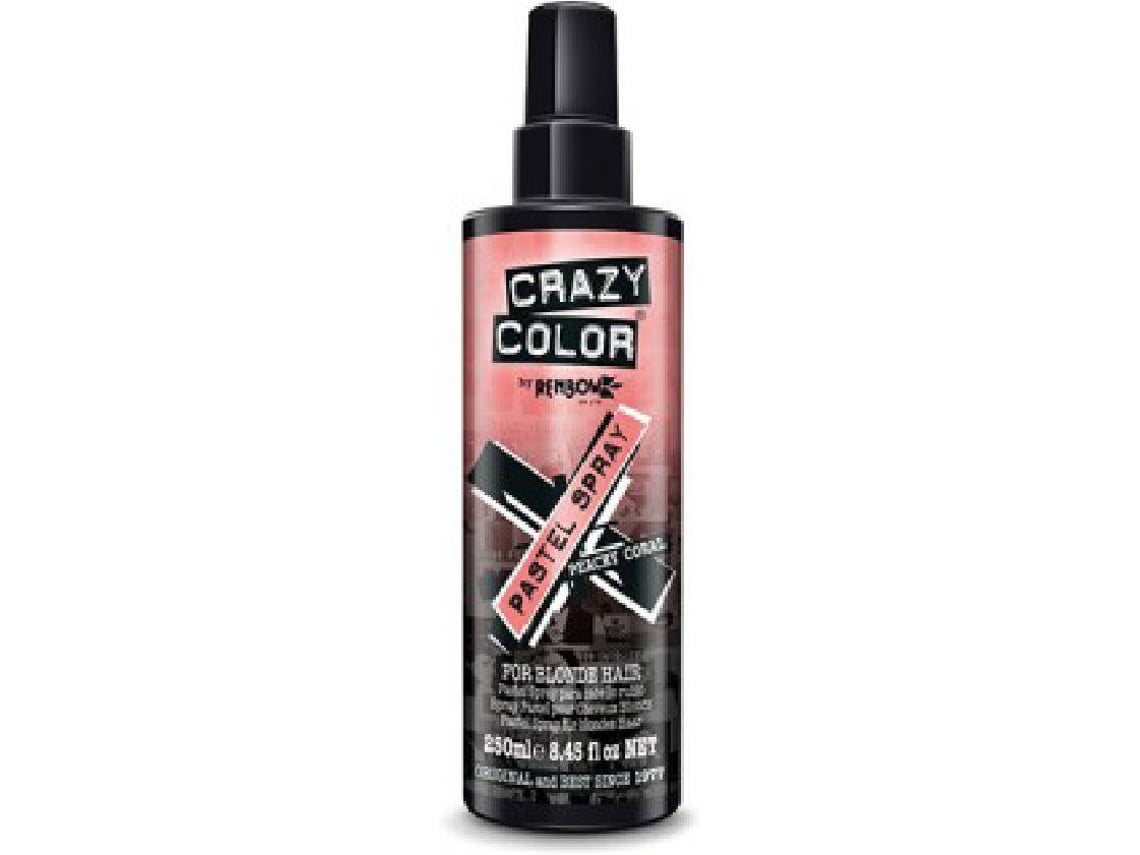 Spray de Color Temporal CRAZY COLOR Pastel Peachy Coral (250 ml)