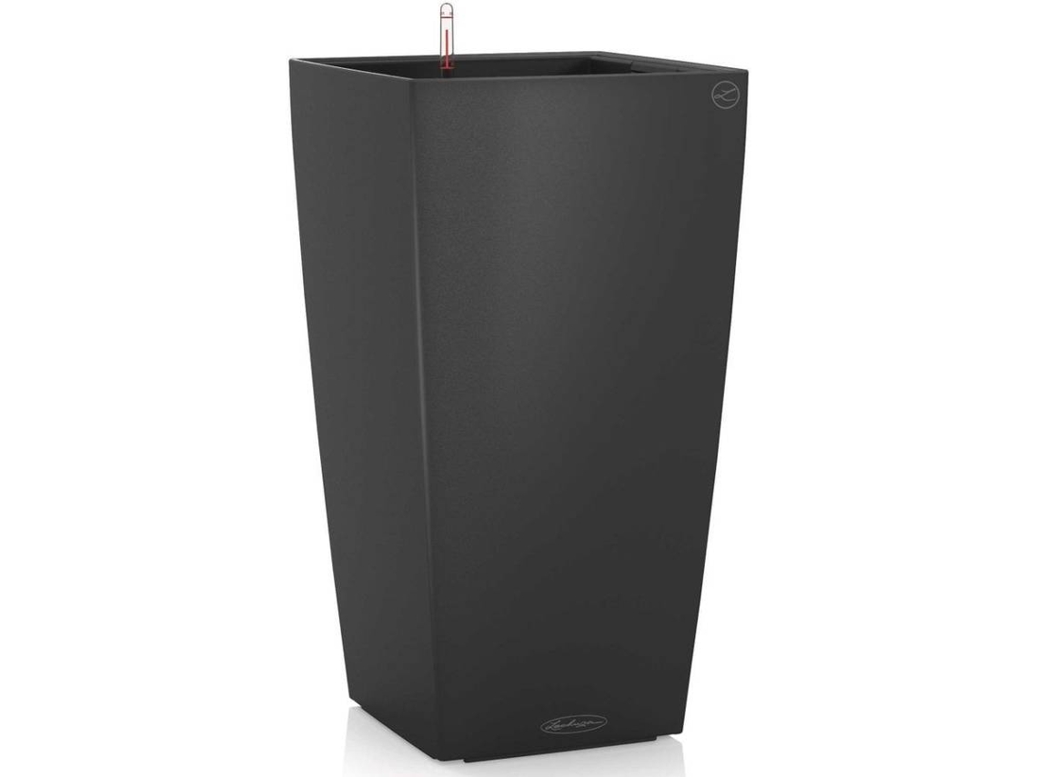 LECHUZA Macetero Cubico Color 40 ALL-IN-ONE gris pizarra 13158