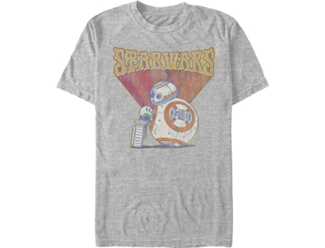 Camiseta Unisexo DEEPSTONE Retro D-O And BB-8 Star Wars brezo atlético (XXXL)