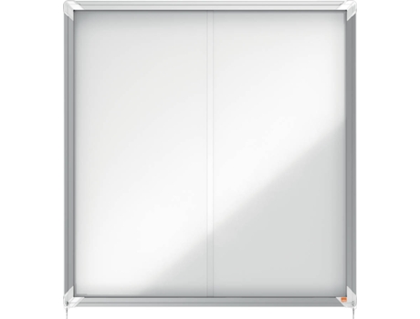 Vitrina NOBO Puerta Corredera (12xA4 - Aluminio - Magnético: Sí)