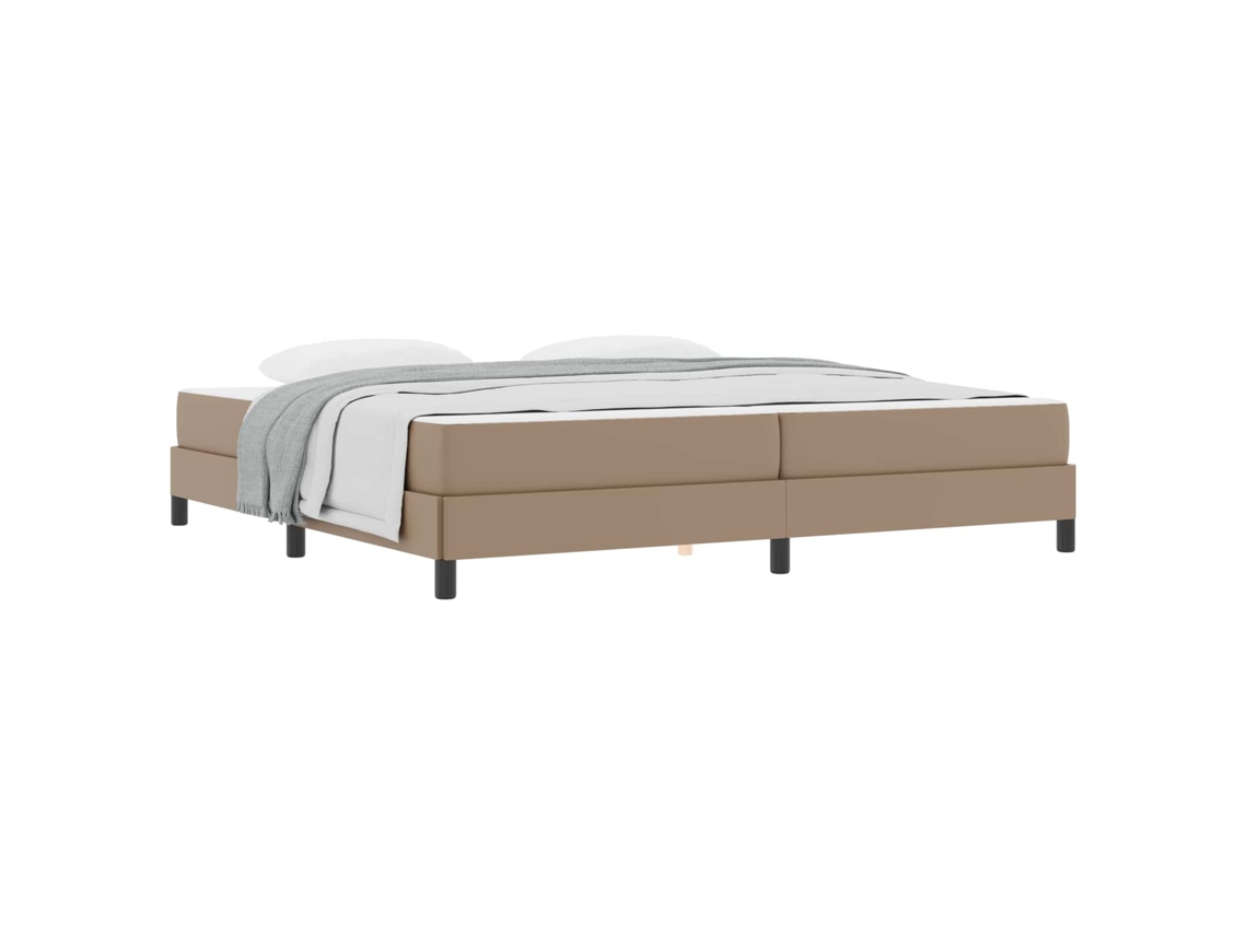 Maison Exclusive - Estructura De Cama Con Colchón Capuchino 200 X 200 Cm Tela