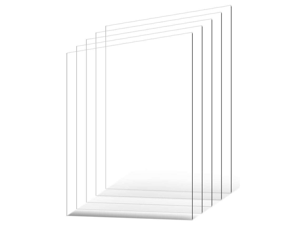 Juego de 5 placas transparentes para mascotas 610x914mm 1mm Tekmaquinas