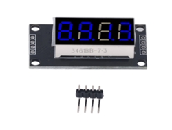 Módulo De Pantalla Led De 7 Segmentos Y 4 Dígitos Con Controlador Tm1637 Azul 0,36 Pulgadas