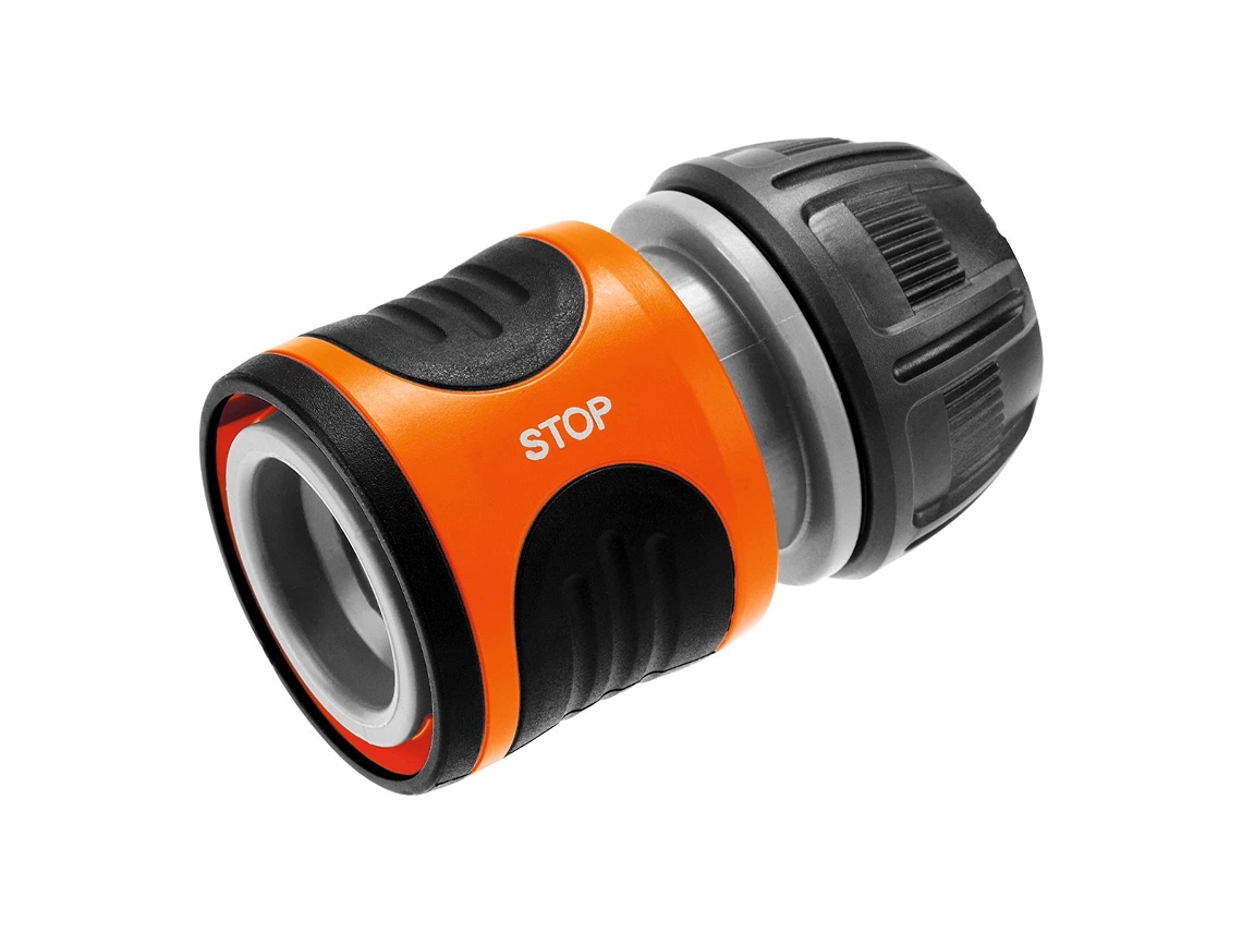 Conector De La Manguera Gardena Water Stop 13-15 Mm Gris/Naranja (18213-50) GARDENA