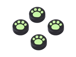 4 Fundas De Silicona Para Joystick De Ps3, Ps4, Protectores De Pulgar Y Fundas Basculantes Para Switch Pro (verde)