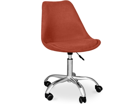 Silla de Escritorio Tulip Tapizada con Ruedas 56x47cm TULIP STYLE