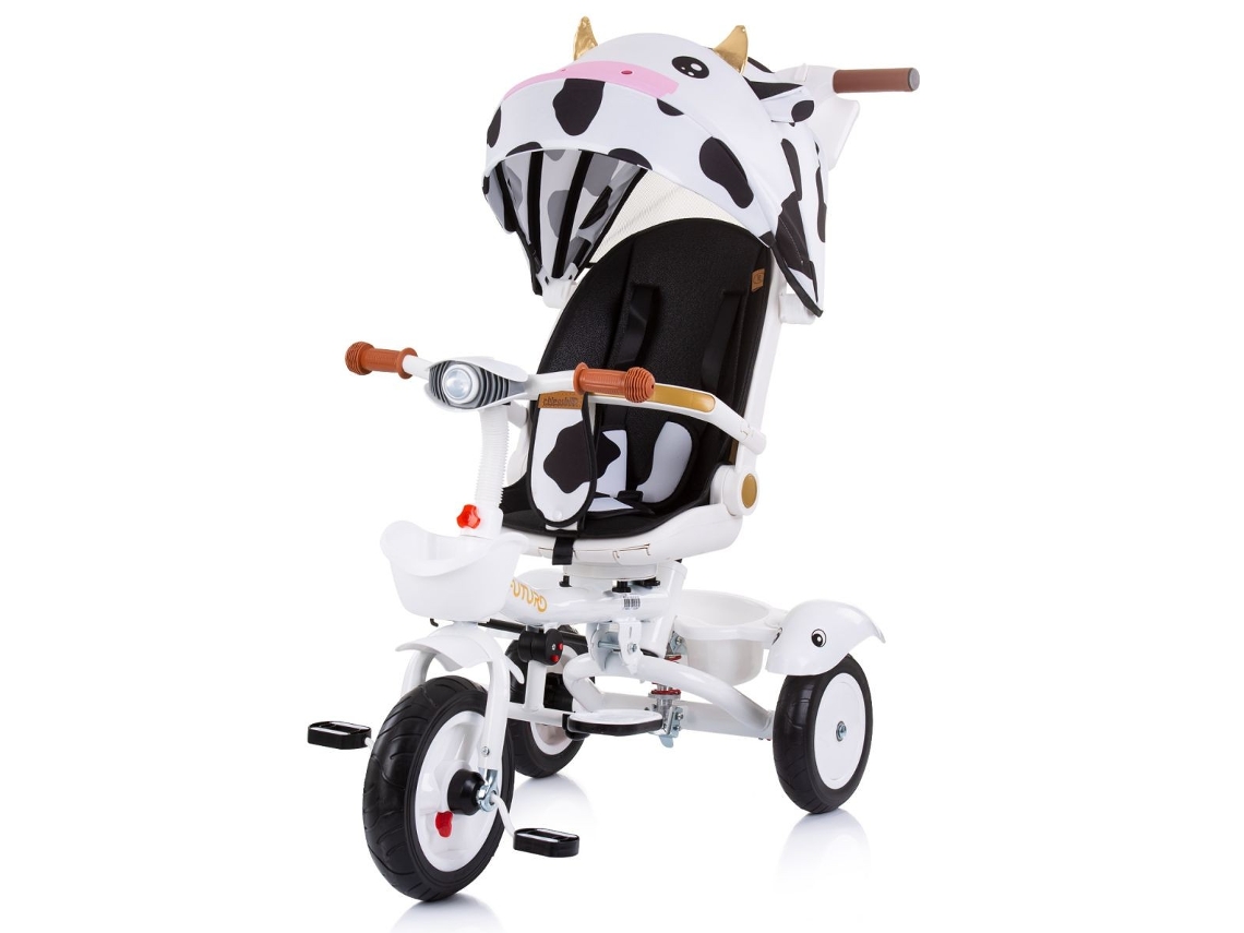 Triciclo Plegable Con Sillín Giratorio 360  Y Capota Futuro De Chipolino - Cow