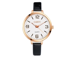 Reloj De Cuarzo De Aleación Lvpai Con Brazalete De Diamantes De Imitación Para Mujer (plateado Y Negro)