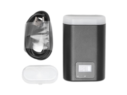 Flash Universal Para Cámara Recargable Con Regulable Brillo 5600k Y Hot Shoe Para Gr3 Zv1 Negro