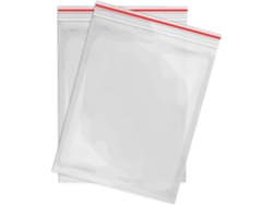 100 Bolsas Zip Rígidas 40x60mm, Reutilizables, Cierre Automático – Almacenaje