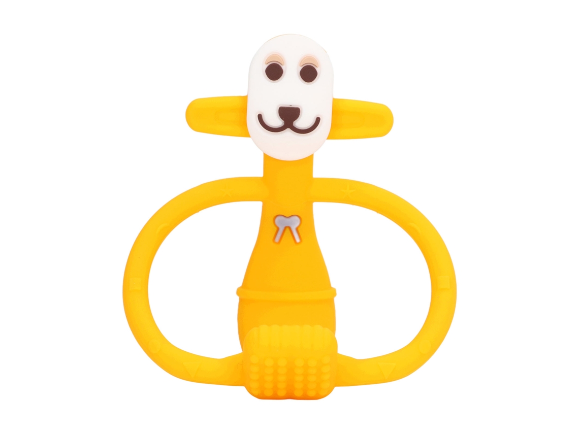 Juguete Para La Dentición De Mono Bebé, Silicona De Grado Alimenticio, Kit De Dentición Amarillo
