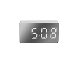 Reloj Espejo Led Mini, Viaje, Despertador Digital, Silencioso