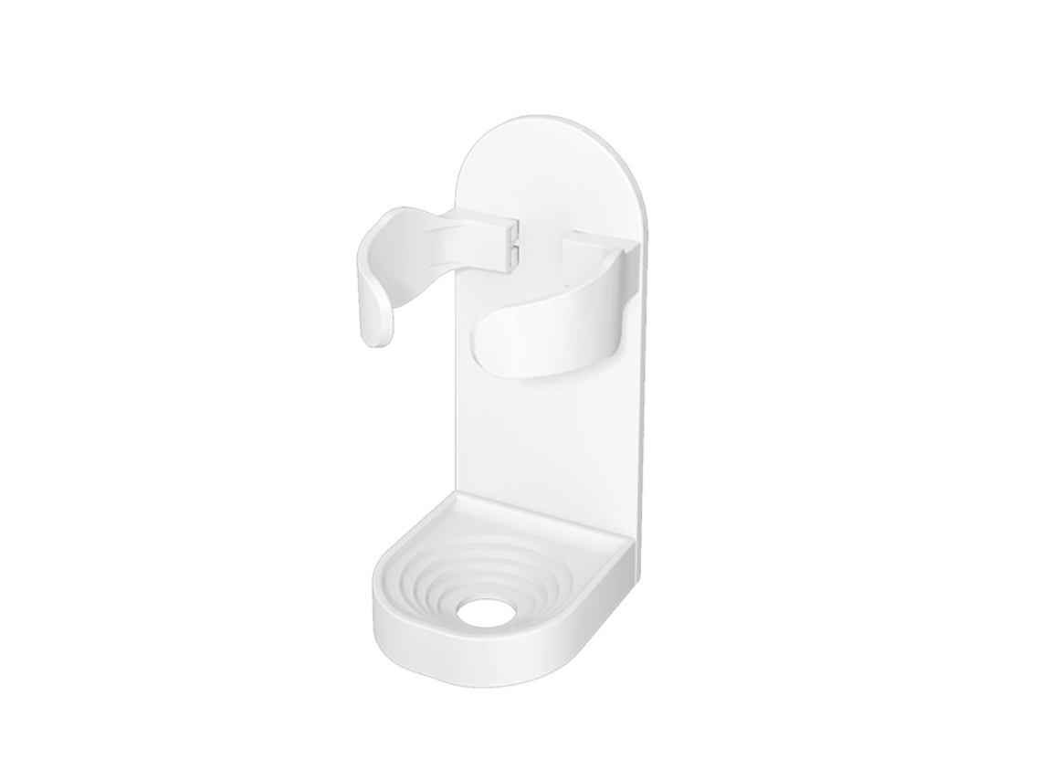 Soporte De Pared Blanco Para Maquinilla De Afeitar Eléctrica Sin Furo Adhesivo Removible