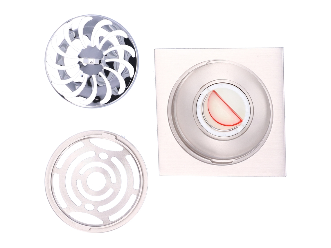 Desagüe De Suelo Para Ducha En Cobre Raspado Con Filtro Anti-obstrucción Para Baño, Cocina Y Balcón.