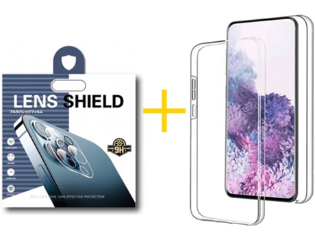 Carcasa + 2 Protectores de Cámara para Samsung Galaxy S22 Plus 5G SKYHE Transparente Claro