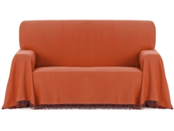 Plaid EYSA Espiga (230 x 260 cm - Algodón - Naranja)