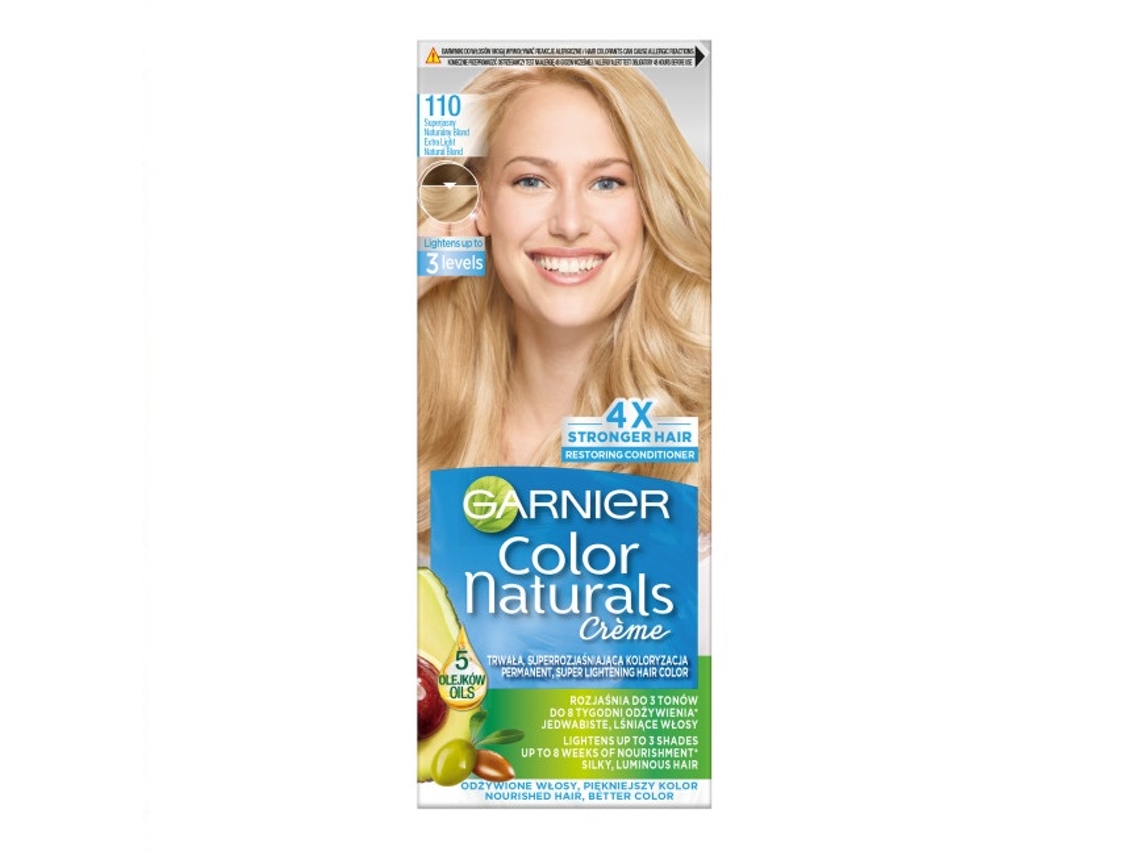 Color Naturals Tinte Capilar Cremoso En Crema 110 Garnier Super Aclarante Rubio Natural