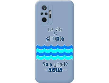 Carcasa Xiaomi Redmi Note 10 Pro TUMUNDOSMARTPHONE Agua Azul