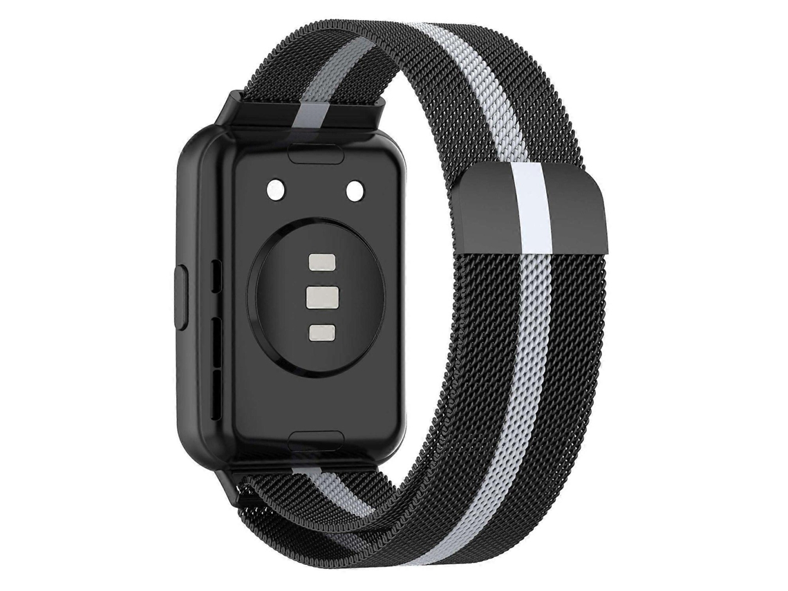 Correa metálica para Huawei Watch Fit 2, correa de repuesto ajustable con correa milanesa. Ly Ebike