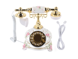 Teléfono decorativo con diales giratorios y doble uso