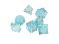 Ats-set De 7 Dados Poliédricos De Resina Para Juegos De Rol Y Mesa, Exquisitos Y Portátiles, Ideal Para Fiestas Y Bar