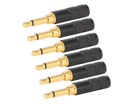 HURRISE 20 conectores macho mono de 3, 5 mm para reparación de cables