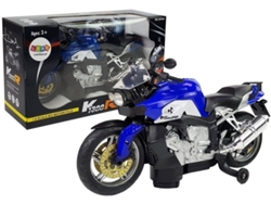Motocicleta azul alimentada por batería B.active