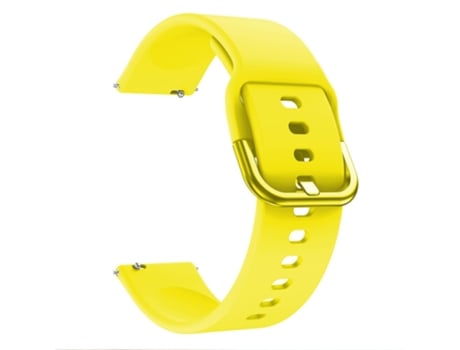 Correa de Silicona 22mm ajustable para Huawei Watch GT/Watch GT2/Watch Active/Watch Buds - amarillo