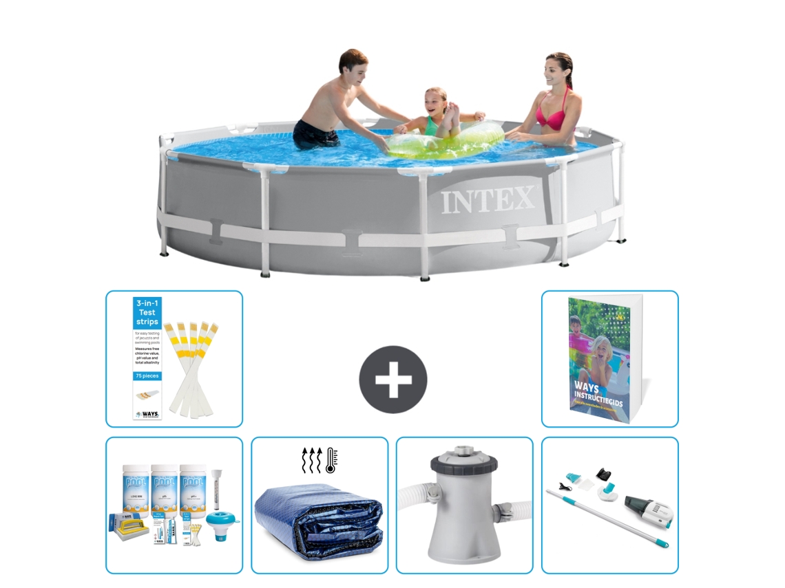 Intex Piscina Prism Frame Redonda - 305x76 Cm - 7-peças S165