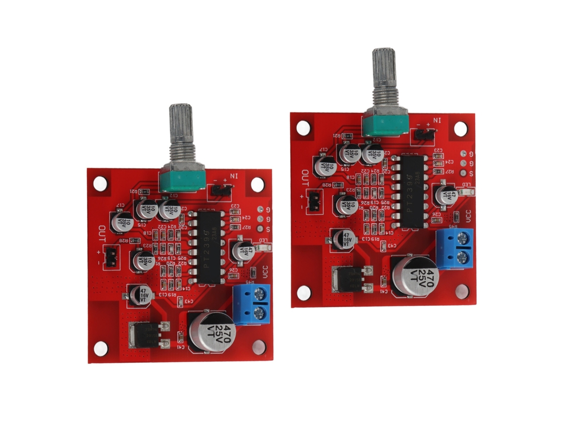 2 Módulos De Placa De Reverberación Para Micrófono Sin Preamplificador Dc6-15v