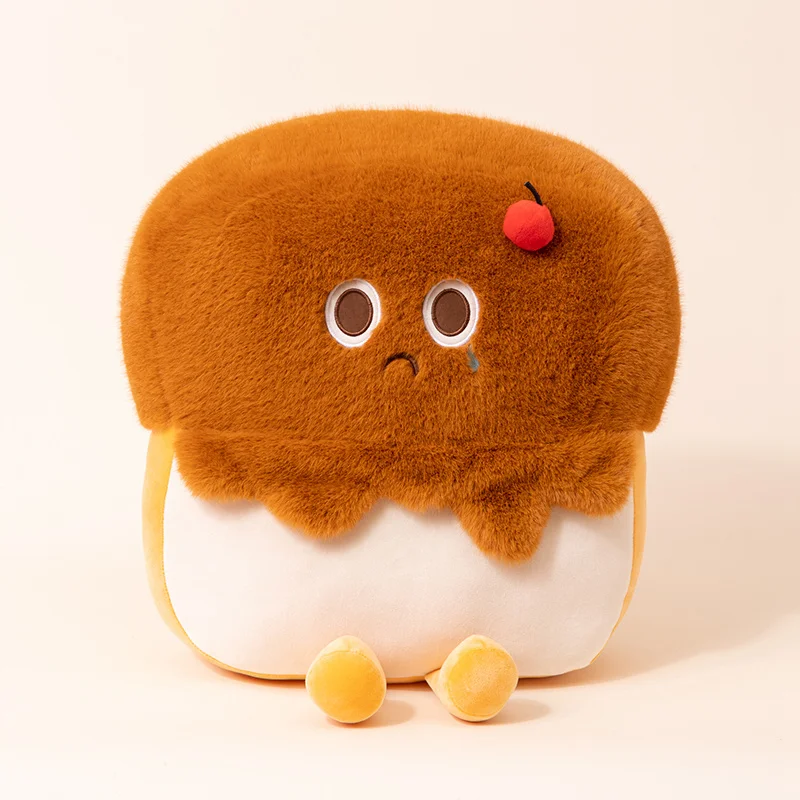 Cojín/almohada Para Adulto Con Forma De Pastel (45 Cm De Ancho, Color Chocolate) Con Soporte Lumbar.
