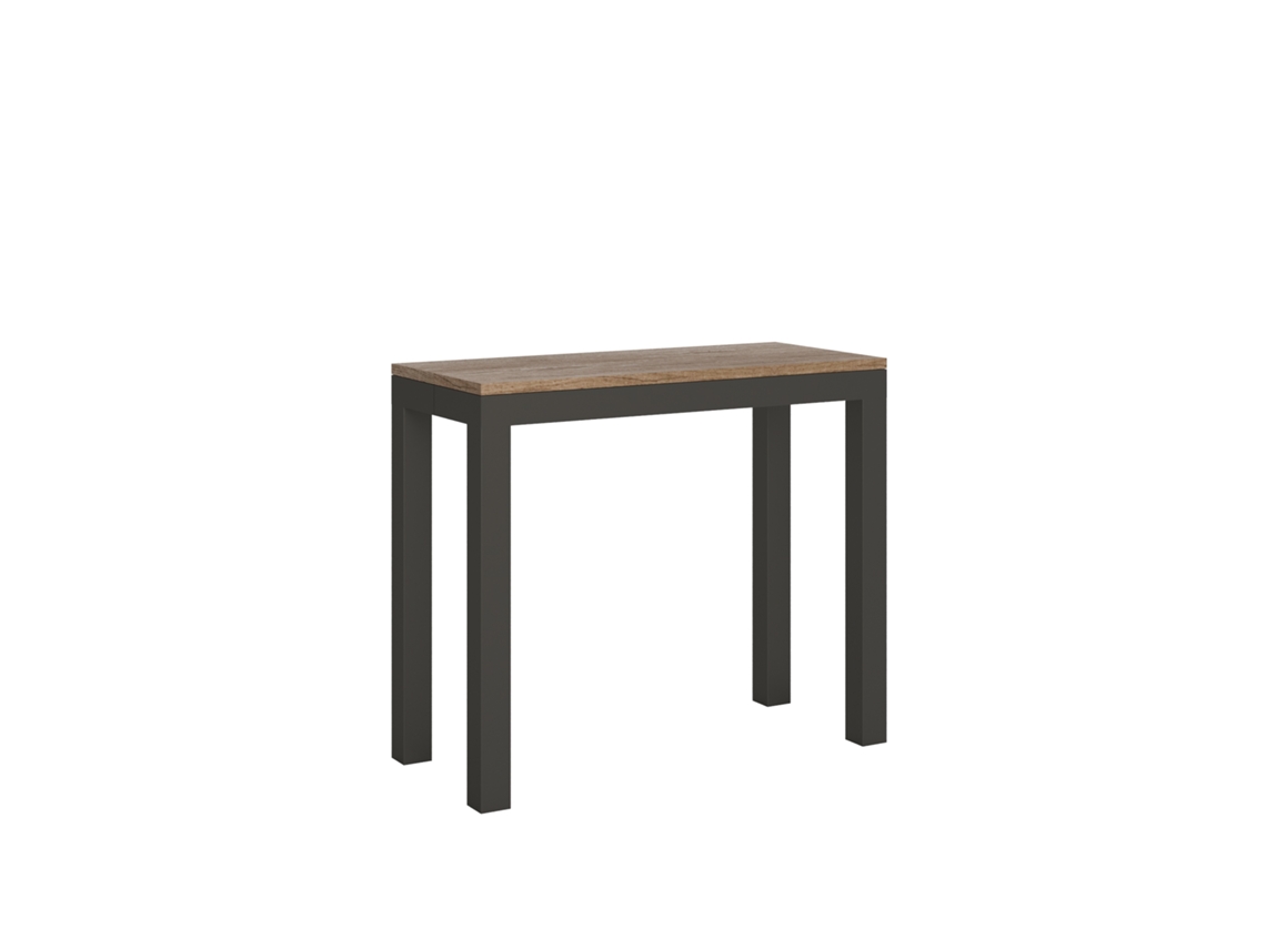 Consolas Everyday Small Evolution Extensible hasta 196 cm ITAMOBY (90 x 40 x 77 cm - Paneles de Melamina - Roble Natural)
