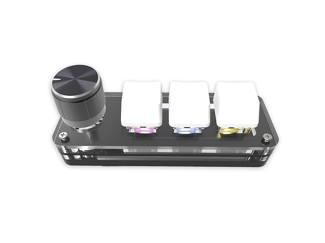 Teclado para juegos de 3 teclas, miniteclado USB de 3 teclas, teclados mecánicos para juegos de PC Everley891