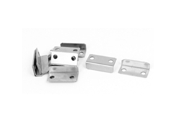 Mm Cerradura Armario, Placas Cierre, Montaje Bisagra, Tono Plateado, 29 Longitud, 16