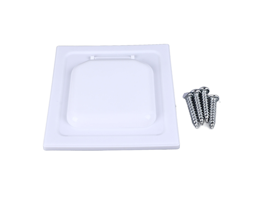 Tapa De Escape Para Secadora Con Dos Puertas, De Plástico Sellado Externo Para Tuberías De 4,1 Pulgadas, Con 4 Tornillos.