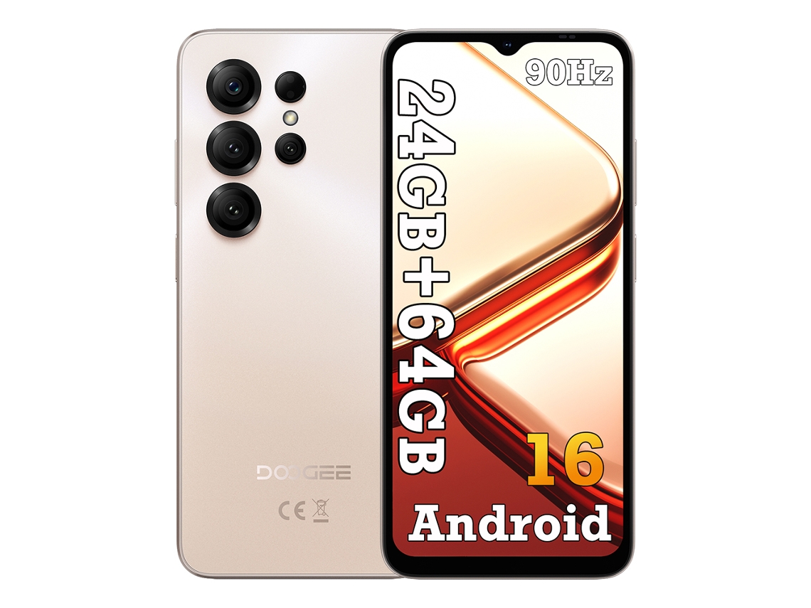 Smartphone Doogee Note56x 4G 6,56'' 24 GB 64 GB Android 16 - Dorado
