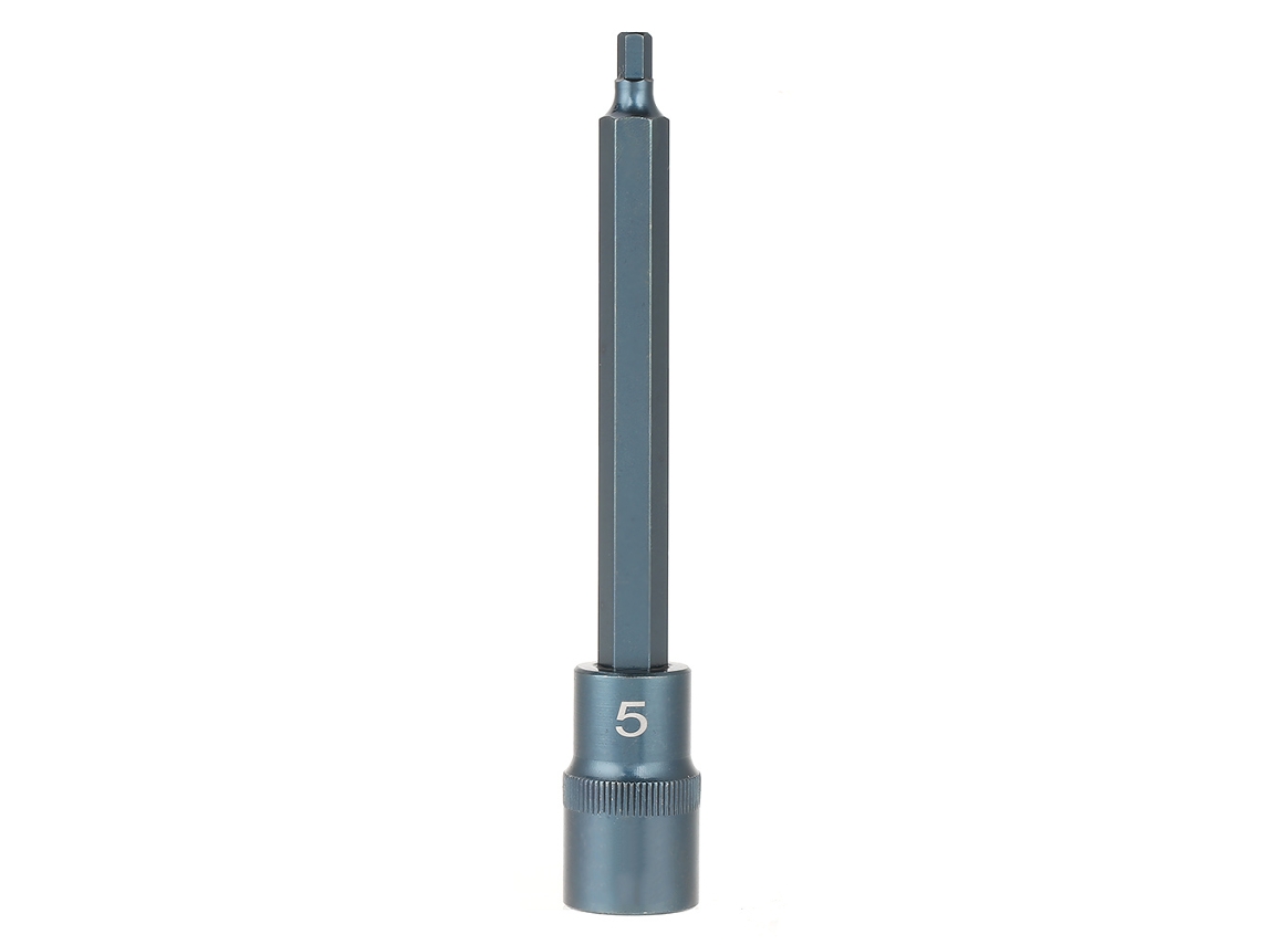 Adaptador de vaso hexagonal para destornillador eléctrico, acero de aleación S2 1/2'' 150 mm H5 Herramienta eléctrica
