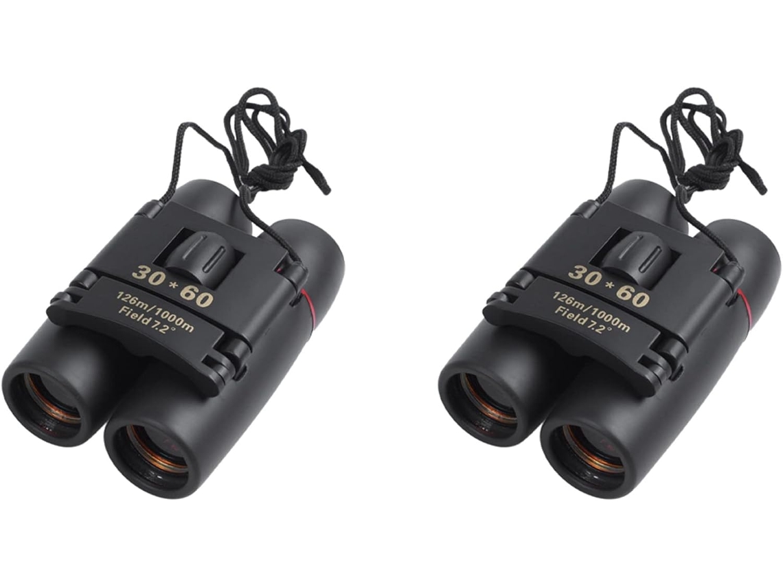 Prismáticos Mini Compactos De 2 Piezas Con Zoom 30x60, Telescopios De Visión Diurna Y Nocturna.
