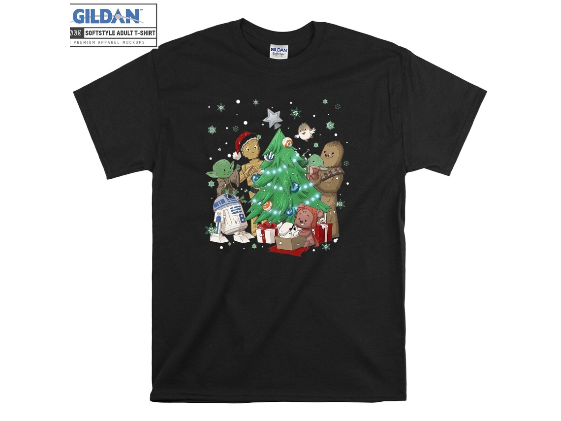 Camiseta Rockinstone Star Wars Christmas Comfort Colors（m）