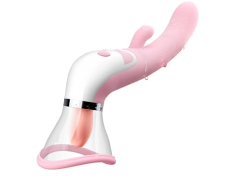 Vibrador para lamer la lengua del consolador de calefacción, estimulador de succión del clítoris del pezón (rosa) YIZHOOD