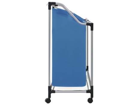 vidaXL Separador de colada con 3 bolsas acero azul