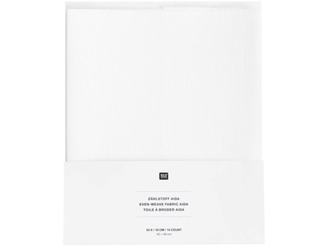 Lienzo Aïda para bordar 5,4 puntadas 40 x 40 cm RICO DESIGN