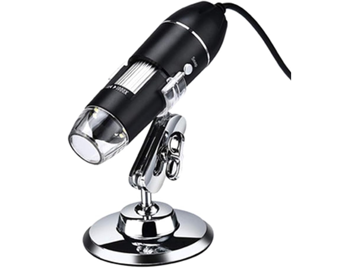 Microscopio Digital Usb 3 En 1, Aumento Ajustable Con Soporte Para Pc, 1600x