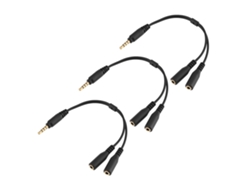 Adaptador De Cable Divisor De Extensión De Micrófono Para Micrófono Xlr, Auriculares Y Smartphone
