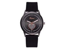 Elegante Reloj De Pulsera Retro De Cuarzo Para Mujer Con Diamantes De Imitación Y Correa De Silicona.