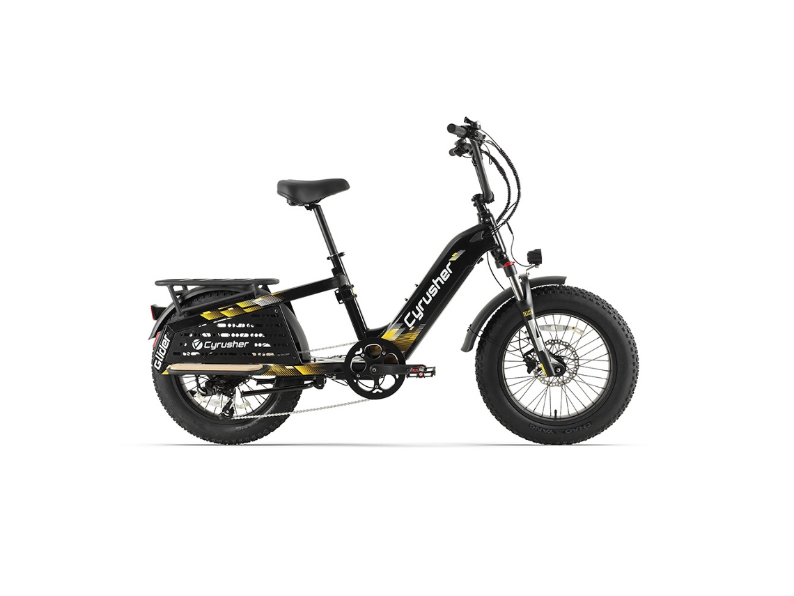 Bicicleta eléctrica de carga Cyrusher Glider con batería de 52 V y 15,6 Ah