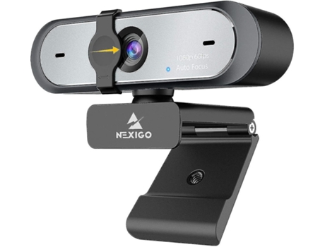 Webcam 1080P con Micrófono Webcam para PC con Usb 2.0 para Videoconferencias Lectura Juegos y Llamadas Negro BISBISOUS